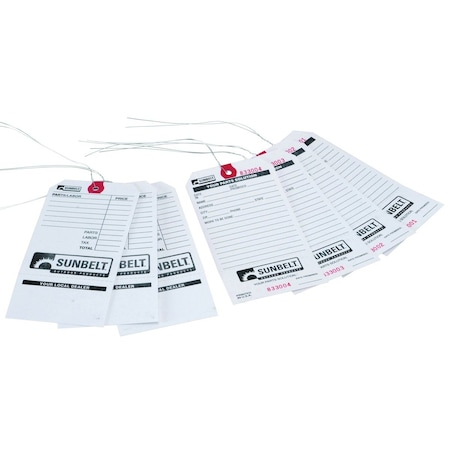 Sunbelt Service Repair Tags (box of 500) 14.9" x10.7" x3.6" A-B1AC1000